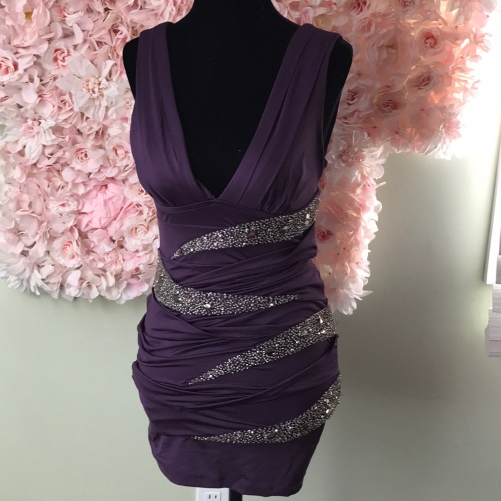 NikiBiki embellished panel dress
